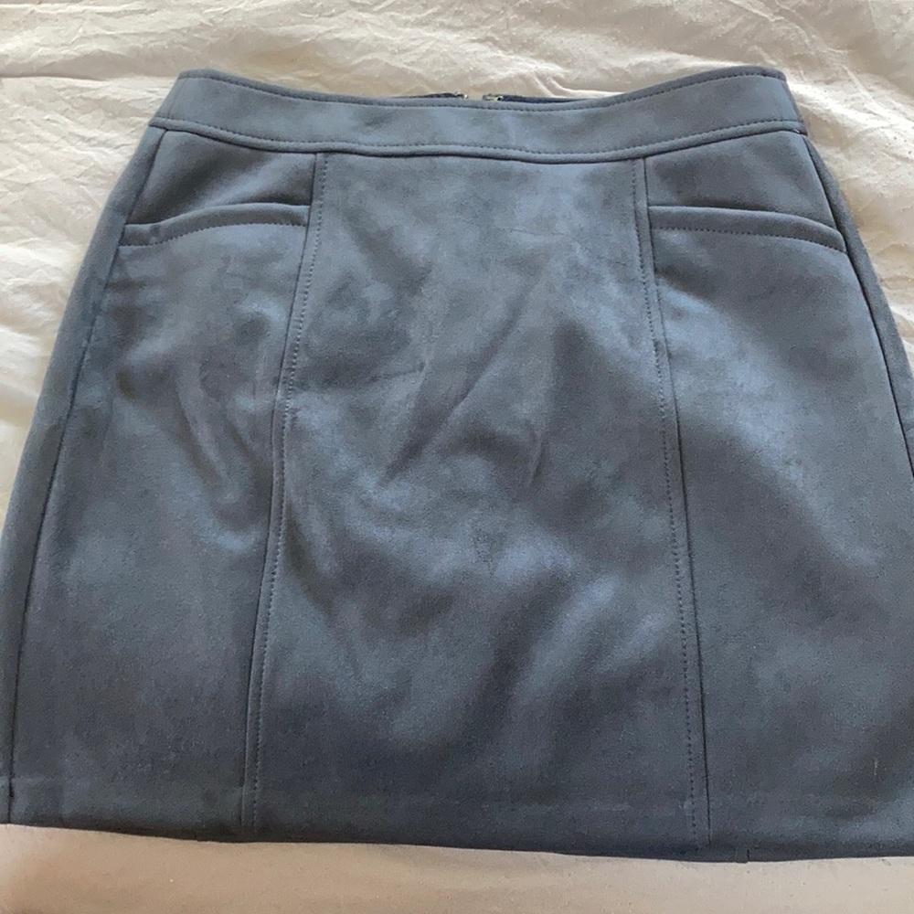 Loft suede skirt